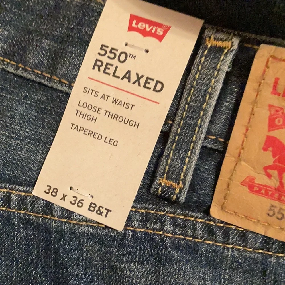 Levi’s 550 relaxed jean loose through thigh tapered leg cotton
